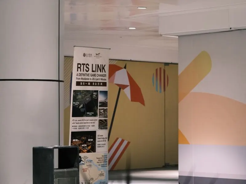Roll-up déroulé pour un salon professionnel